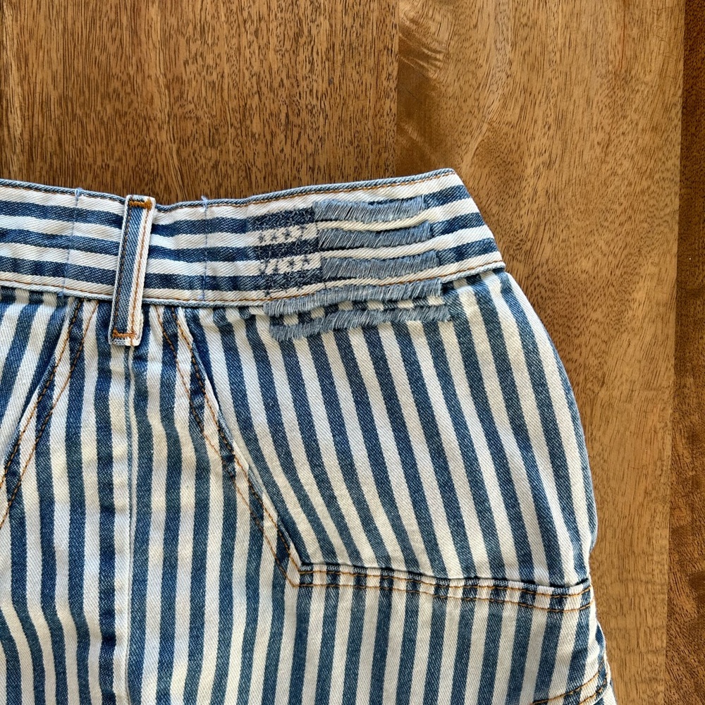 Vintage Flare Stripped Jeans